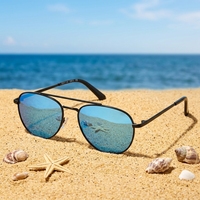 Lunettes de soleil polarisées TAC UV400 de luxe personnalisées pour hommes et femmes, lunettes de soleil de haute qualité avec monture en métal léger, logo