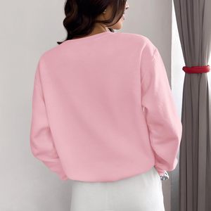 Sweat-shirt chrétien God Is Good pour femme, coupe oversize, motif nœud, graphique religieux, rose, col rond - Product Image 5