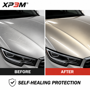 ฟิล์มใสกันรอยรถยนต์ XP3M Dawn Gold OEM Gloss TPU สีทองเงา หนา 7.5 มิล ซ่อมแซมตัวเองได้ ป้องกันรอยขีดข่วน ป้องกันสีเหลือง พร้อมช่องระบายอากาศ - Product Image 3