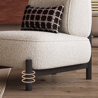 Fauteuil inclinable Zayshine en sherpa blanc, style italien moderne, pour salon, chambre, avec pieds en métal, fauteuil de détente, fauteuil de réception