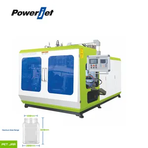 Power jet Automatische Hochgeschwindigkeits-PVC-PP-PC-Kunststoff-Jerrycan-Flaschenform-Herstellung Extrusions-HDPE-Blasform maschine