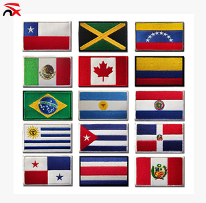 2025 Bán Buôn Biểu Tượng Tùy Chỉnh Thêu Velcro Từ Các Nước Khác Nhau Trên Thế Giới Vải Dán Với Móc Và Vòng Lặp Các Bản Vá Lỗi - Product Image 2