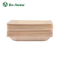 Assiettes en bois jetables biodégradables et écologiques, vente en gros, vaisselle personnalisée pour la restauration, directement de l'usine