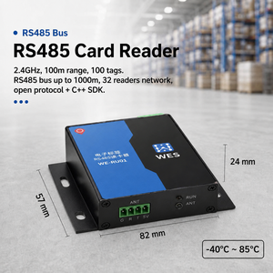 Lector RFID RS485 del Fabricante, 100 Etiquetas, 100m RSSI, 32 Unidades, -40C, SDK C++, para Almacenes de Múltiples Pisos, Fábricas, RTLS - Product Image 1