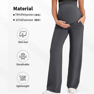 King Mcgreen Star <span class=keywords><strong>Collant</strong></span> <span class=keywords><strong>Premaman</strong></span> Traspirante Ecologico a Gamba Larga e Vita Alta per Donne in Gravidanza - Product Image 3