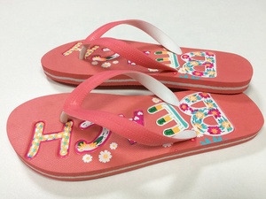 Zapatillas de playa personalizadas para mujer, chanclas profesionales con suela en relieve y correas de dos colores, venta al por mayor - Product Image 3