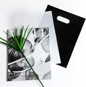 Custom Size LDPE Waterproof Merchandise <b>Bags</b> Die Cut Handles Gravure Printed Plastic Shopping <b>Bags</b> for <b>Packaging</b> Clothes Shoes - Product Image 5