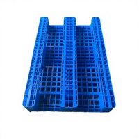 Palette en plastique robuste empilable à surface grillagée pour entrepôt, entrée quatre directions pour chariot élévateur, logistique, feuille de plastique