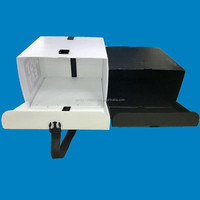 5mm D'épaisseur Noir PP Matériaux Corflute Moto Queue Boîtes Ondulé En Plastique Alimentaire Pizza Livraison Top Box pour Scooters