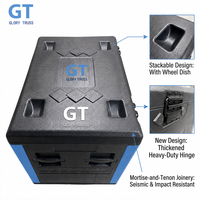 Caisse de transport légère et étanche en polyéthylène détachable avec 2 séparateurs pour câbles
