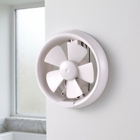 Ventilateur d'extraction domestique 6 pouces à large plage de tension CC 85V-265V, moteur en aluminium, faible bruit, corps en PP, couvercle fileté