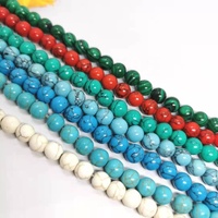 Perles de ligne noire, pierres naturelles de 4 à 14mm de diamètre, bleu, vert, rouge, blanc, turquoise, malachite, pour la fabrication de bijoux, collier, boucles d'oreilles, accessoires