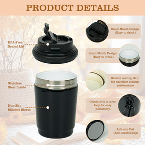 Double Wall Stainless Rainbow Ice Coffee Custom Branded 32Oz Premium <strong>Simply</strong> Brown <strong>Modern</strong> <strong>Tumbler</strong> With Logo - Product Image 2