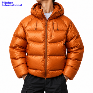 Custom mens winter <b>coat</b> factory for fashion startups developing private label <b>padded</b> outerwear collections - Product Image 1