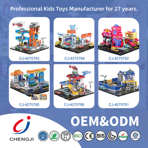 Chengji Mini Car Alloy Toys Garage Parking Space Plane <span class=keywords><strong>Lot</strong></span> Set Toy Parking Garage with Elevator - Product Image 6