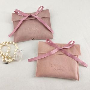 Custom Printed Luxury Drawstring Velvet Pouch Bag for Rings Bracelets Earrings & Jewelry-<b>Recyclable</b> Custom Colors - Product Image 3