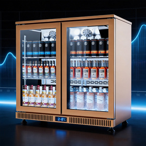 Réfrigérateur à <span class=keywords><strong>bar</strong></span> portable CE/RoHS personnalisé à 2 portes, refroidisseur de bière, réfrigérateur à vin professionnel, réfrigérateur commercial de hauteur de comptoir pour <span class=keywords><strong>bar</strong></span> - Product Image 2