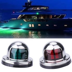 LED Navigation <b>Light</b> <b>Red</b> Green Stainless Steel Boat Sailing Yacht Cruising Signal <b>Lamp</b> Marine Lighting Accessory - Product Image 4