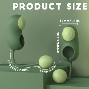 لعبة جنسية جديدة من LIL MERMAID على شكل كرة اهتزازية لتحفيز نقطة G، هزاز 3 في 1 محمول للاستخدام العام والسفر - Product Image 2