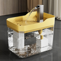 Chargeur USB 1L écologique solide moderne design carré IPX5 étanche fontaine pour animaux de compagnie distributeur d'eau caractéristique automatique
