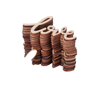 Unfinished <b>Wooden</b> Love Letters for DIY <b>Crafts</b> Custom Wood Letter Cutouts with Engraving for Valentine's Day Decoration Wholesale - Product Image 3