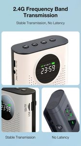 Nouveau microphone cravate sans fil S67 avec amplificateur vocal et haut-parleur pour guide touristique, professeur, conférences, entraîneur - Product Image 6