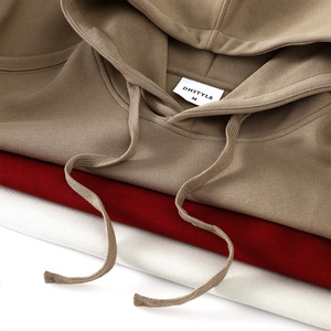 Sweat à capuche pour homme, coupe ample, avec poche, respirant, mélange de coton, automne-hiver, vêtements décontractés - Product Image 4