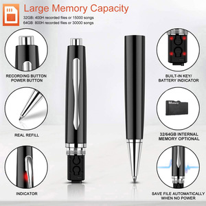 Aomago V82 Xách Tay Chất Lượng Cao MP3 Âm Nhạc Ghi Âm Bút 32GB Cầm Tay Bằng Giọng Nói Kích Hoạt Ghi Âm Cho Các Bài Giảng - Product Image 2