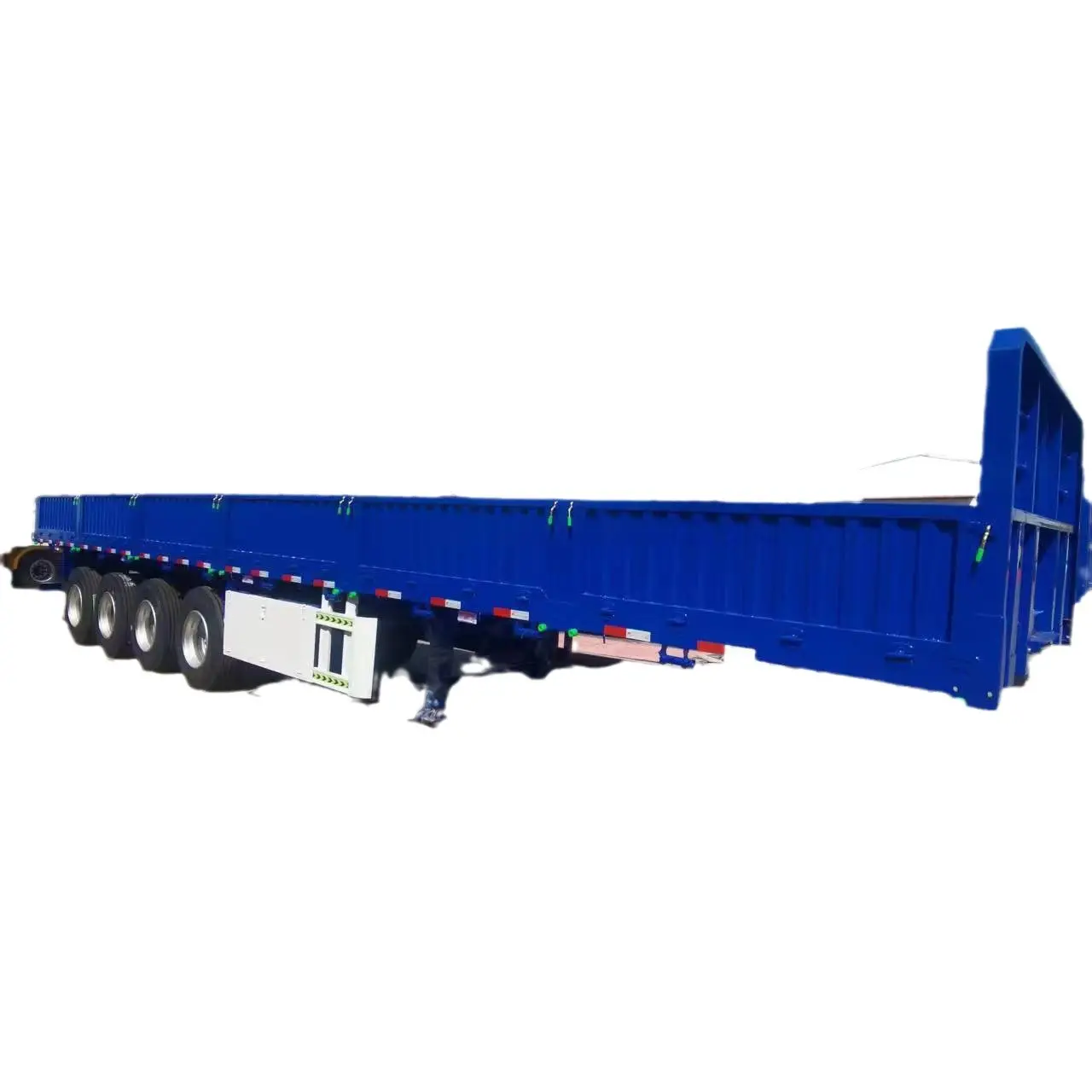 China Trailer Factory Price 3 Axle 4 Axle 80 Ton 100ton Lowboy Low Bed Semi Trailer Fully Customized Flat trailer