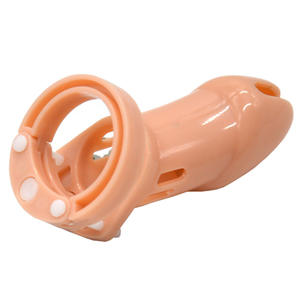 CB6000 FL FAAK <span class=keywords><strong>Cage</strong></span> de <span class=keywords><strong>chasteté</strong></span> masculine en plastique couleur chair avec tube pour pénis et dispositif anti-masturbation - Product Image 4