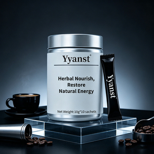 Café Instantáneo con Extracto de Plantas Naturales, 10g*10 Sobres, Frasco con Tapa Metálica Plateada, Bebida de Materia Prima Botánica Pura - Product Image 5