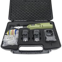 Meuleuse d'angle micro sans fil industrielle à moteur à balais 16,8 V, ensemble de 49 pièces pour découpe, polissage et perçage rotatif, avec accessoire à 90 degrés