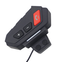   Casque de moto avec interphone, puce 5.0, équipement de sécurité intégral avec visière pour la conduite