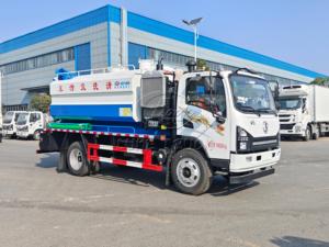 Factory Export 2-axle 6-wheel Shacman G1 Sewer Vactor Truck For Property Construction River Mud <b>Sludge</b> Dredging - Product Image 3