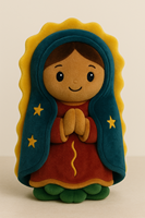 OEM personnalisé religieux série Notre-Dame de Guadalupe jouet en peluche mignon dessin animé poupée vacances ambiance église cadeau oreiller pendentif
