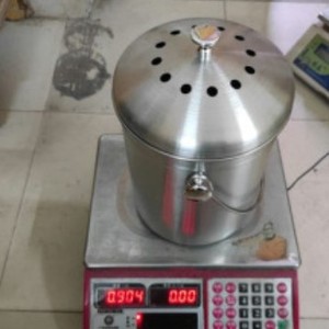 Stainless Steel Storage Bucket <b>With</b> <b>Lid</b> Cylindrical Indoor Outdoor Household Waste <b>Bin</b> Simple Design Metal Construction - Product Image 5