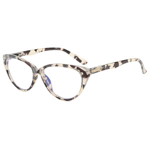 Xsy Cat Eye Eyeglass Frames 54mm Anti Blue Light Unisex Full Frame <b>PC</b> Lens Computer Glasses - Product Image 3