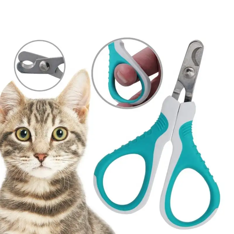 Wholesale Customized Stainless Steel Cat Nail Clippers Pet Grooming Claw Cutters for Small Animals Pet Supplies