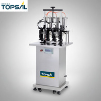Machine de remplissage semi-automatique pneumatique efficace pour liquides, parfums, boissons et miel, en acier inoxydable 304, certifiée CE ISO
