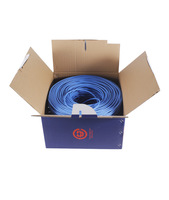 Venta Directa de Fábrica, Cables de Comunicación de Red CAT6 CAT5 de Cobre Sin Oxígeno para Interiores, Cable Ethernet de Aluminio CCA