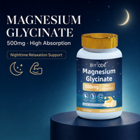 BIYODE Afrique : Comprimés de glycinate de magnésium 500 mg – Complément pour la santé du sommeil – En stock – Faible MOQ – Vente en gros directe usine