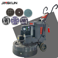 Nouvelle ponceuse à béton manuelle JINGKUN X75 15 kW multi-tension 750 mm 430 kg Moteur à engrenages robuste Haute efficacité Garantie 1 an