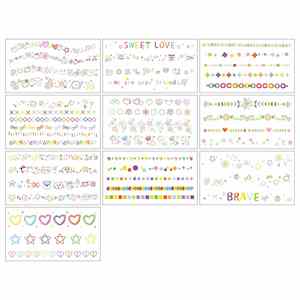 New Design Lovely Tiny Temporary Tattoo Stickers for Face Hands - Product Image 2