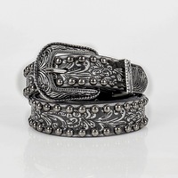 Nouvelle boucle de ceinture en alliage pour femme, style Y2K, vintage, avec rivets et crâne d'Asie centrale en relief, inspirée des Spice Girls, rétro et ethnique