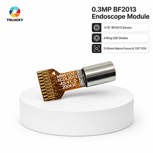 Module de caméra micro DVP 0,3 MP BF2013 avec champ de vision de 120°, éclairage annulaire à 4 LED et objectif macro 5 mm pour otoscope vidéo intelligent et nettoyeur d'oreilles - Product Image 3