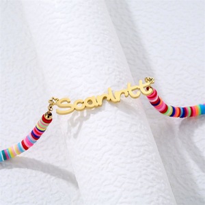 Collier personnalisé avec pendentif en acier inoxydable plaqué or 18 carats, chaîne à maillons tendance, livraison directe par Shopify Agent - Product Image 2