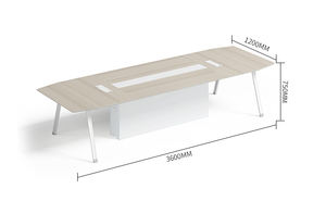 Mesa de estudio de madera <span class=keywords><strong>MDF</strong></span> para reuniones, muebles de oficina - Product Image 4