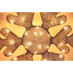 बर्फ फूल गर्म सफेद चमक सजावटी प्रकाश के लिए शिल्प के लिए आंतरिक सजावट शुद्ध हस्तनिर्मित थोक फैक्टरी मूल्य - Product Image 2