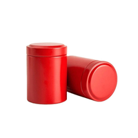 Petite boîte en fer blanc 45*65mm, petit récipient alimentaire pour café, thé, bonbons, thé en vrac, conteneur de rangement