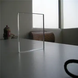Vidro Temperado transparente/ultrapara transparente com bordas polidas para construção de 4-19 mm de espessura